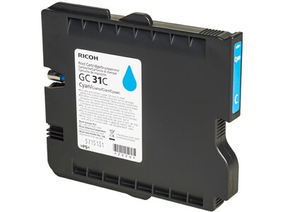 Ricoh GC 31 Cyan Standard Yield Ink Cartridge (405689)