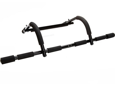 Mind Reader Black Pull-Up Bar for Doorframe, 250 lbs. (PULLMACH-BLK)