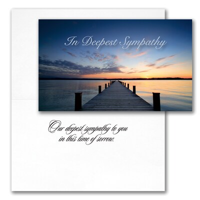 Assorted Sympathy Cards, With Envelopes, Various Card Sizes, 25 Cards per Set