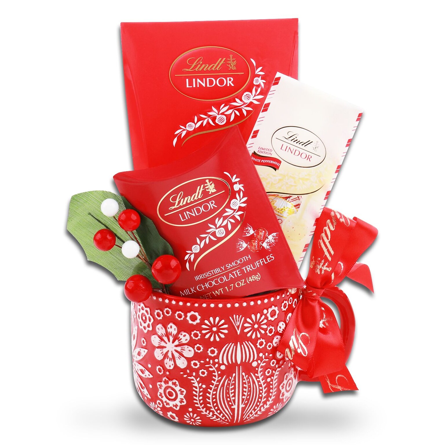 Alder Creek Lindt Holiday Mug Gift Basket (FG02042)