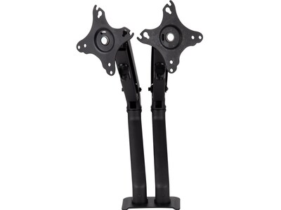 Mind Reader Adjustable Dual-Monitor Stand, Up to 27 Monitor, Black (DARMON-BLK)