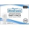 BERK Elegant Dinnerware Polystyrene Cutlery, Medium-Weight, White, 240/Box (1065508)