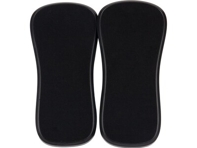 Mind Reader Wrist Rest Pad Clamp, Black, 2/Pack (WREST2-BLK)