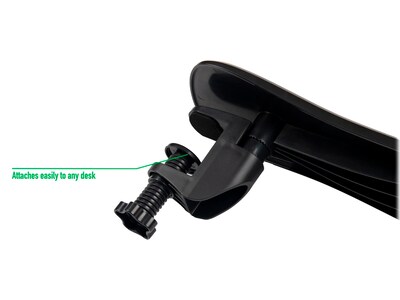 Mind Reader Wrist Rest Pad Clamp, Black, 2/Pack (WREST2-BLK)