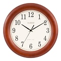 La Crosse Technology 12.5 Inch Cherry Wood Atomic Analog Clock (WT-3122A-INT)