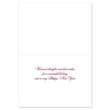 JAM PAPER Christmas Cards & Matching Envelopes Set, 7 6/7 x 5 5/8, Seaside Swag, 18/Pack (52693770