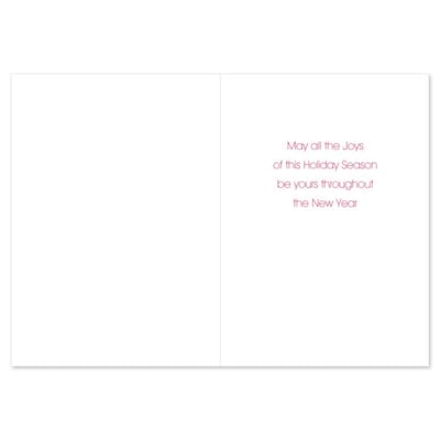 JAM PAPER Christmas Cards & Matching Envelopes Set, 7 6/7" x 5 5/8", Happy Everything Holidays, 18/Pack (526936300)