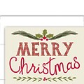 JAM PAPER Christmas Cards & Matching Envelopes Set, 7 6/7 x 5 5/8, Plaid Christmas, 16/Pack (526920700)
