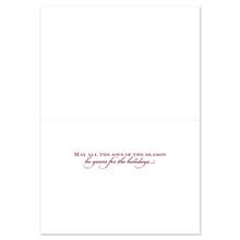 JAM PAPER Christmas Cards & Matching Envelopes Set, 7 6/7 x 5 5/8, Christmas Tradition, 16/Pack (5