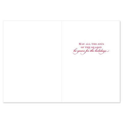 JAM PAPER Christmas Cards & Matching Envelopes Set, 7 6/7" x 5 5/8", Fabulous Flamingos, 18/Pack (526940800)