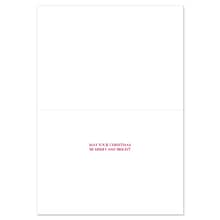 JAM PAPER Christmas Cards & Matching Envelopes Set, 7 6/7 x 5 5/8, Silver Shimmer Tree, 16/Pack (5