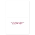 Jam Paper Christmas Cards & Matching Envelopes Set, 7 6/7 x 5 5/8, Glittering Snowflake, 16/Pack (