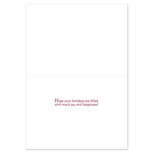 JAM PAPER Christmas Cards & Matching Envelopes Set, 7 6/7 x 5 5/8, Beach Angels, 18/Pack (52694110
