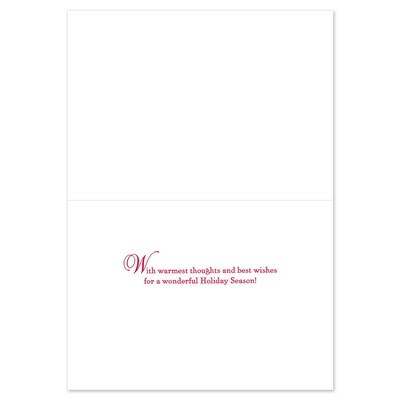 JAM PAPER Christmas Cards & Matching Envelopes Set, 7 6/7 x 5 5/8, Seasons Beauty, 18/Pack (526936
