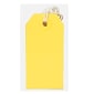 JAM PAPER Gift Tags with String, Small, 3 1/4 x 1 5/8,  Yellow, 100/pack (91931055B)