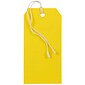 JAM PAPER Gift Tags with String, Medium, 4 3/4 x 2 3//8, Yellow, Bulk 1000/Carton (39197121C)