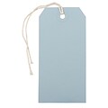 JAM PAPER Gift Tags with String, Medium, 4 3/4 x 2 3/8, Baby Blue, Bulk 1000/Carton (39197114C)