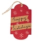 JAM PAPER Holiday Gift Tags, 4 1/4" x 2 3/8", Happy Holidays- 16/pack (207734325)