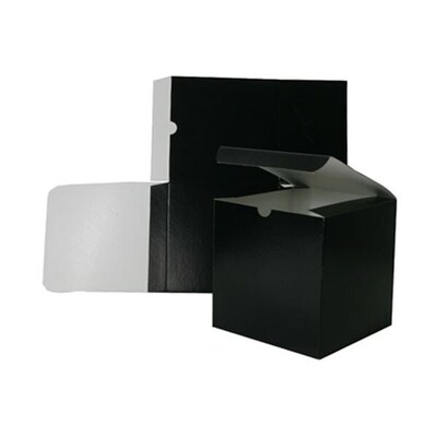 JAM Paper Gift boxes, 6 x 6 x 6, Black (5133885)