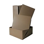 JAM PAPER Gift Box with Full Lid, 12 x12 x 5 1/2, Kraft (5253900)