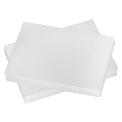 JAM PAPER Medium Gift Boxes, Shirt Size, 14 1/4 x 9 1/2 x 1 7/8, White, 2/Pack