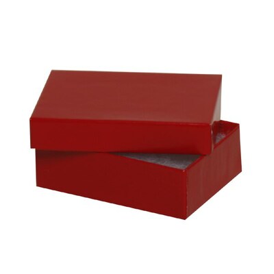 JAM PAPER Two Piece Box, 3 1/8 x 2 1/8 x 1, Red