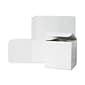 JAM PAPER Open Lid Gift Boxes, 7 x 7 x 7, White