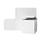 JAM PAPER Open Lid Gift Boxes, 7 x 7 x 7, White