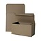 JAM PAPER Gift Boxes with Open Lid, 9 x 4 1/2 x 4 1/2, Kraft (5343909)