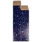 JAM PAPER Holiday Wine Boxes, 3 1/4 x 3 1/4 x 13 1/4, Night Sky Shooting Stars