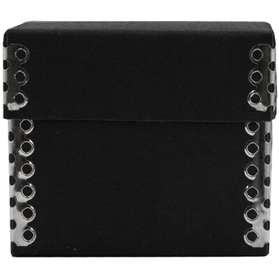 JAM PAPER Nesting Boxes, 3 1/4 x 3 1/4 x 2 3/4, Black Kraft, Box