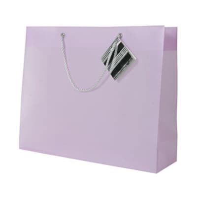 JAM PAPER Opaque Shopping Bags, Large, 13 x 10 1/2 x 4, Lilac Purple, Bulk 100 Bags/Pack (462002B)