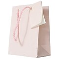 JAM PAPER Gift Bags with Rope Handles, Small, 4 x 5 1/2 x 2 1/2, Pink Glossy, 3/Pack (671GLPIA)
