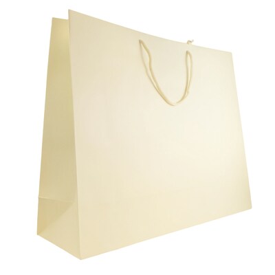 JAM Paper Gift Bags with Rope Handles, 20 x 16 x 6, Bronze Matte, 24/box (4431788B)