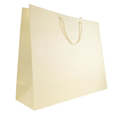JAM PAPER Gift Bags with Rope Handles, Jumbo, 20 x 16 x 6, Bronze Matte, 24/box (4431788B)