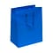 JAM PAPER Gift Bags with Rope Handles, Large, 10 x 13 x 5, Blue Matte, 3/Pack (673MABUA)