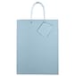 JAM PAPER Glossy Gift Bags with Rope Handles, Large, 10 x 13, Baby Blue, 3 Bags/Pack (673GLBBB)