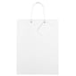 JAM PAPER Glossy Gift Bags with Rope Handles, Large, 10 x 13, White, 3 Bags/Pack (673GLWHB)