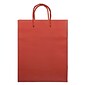 JAM PAPER Gift Bags with Rope Handles, Medium, 8 x 10 x 4, Dark Red Matte, Bulk 100 Bags/Pack (672MADKRE100)
