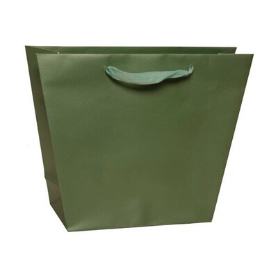 JAM Paper Matte Trapezoid Gift Bags with Rope Handles, 9 x 4 x 10, 100 Bags/Pack (3181217325B)