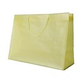 JAM PAPER Shopping Bags, 15 x 12 x 6, Yellow, Bulk 100 Bags/Pack (774BHYEB)