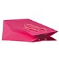 JAM PAPER Gift Bags with Rope Handles, Medium, 8 x 10 x 4, Fuchsia Glossy, Bulk 100 Bags/Pack (672GLFU100)