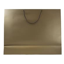 JAM PAPER Gift Bags with Rope Handles, Jumbo, 20 x 16 x 6, Bronze Matte, 24/box (4431786B)