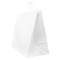 JAM PAPER Gift Bags with Rope Handles, XX-Large Horizontal, 16 x 16 x 9, White Kraft, 24/Box (513188