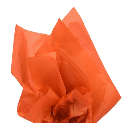 JAM PAPER Tissue Paper, Orange, 20 Sheets/pack (1152361A)