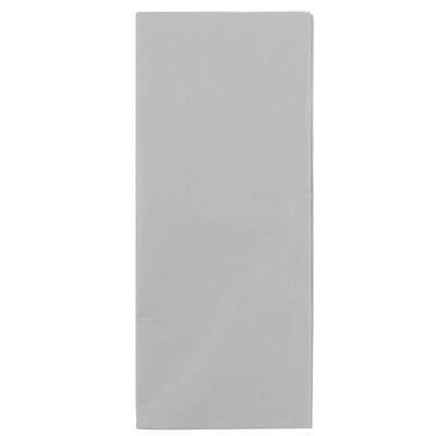 JAM Paper 20" x 26" Tissue Paper, Grey/Silver, 20 Sheets/Pack (1152357A)