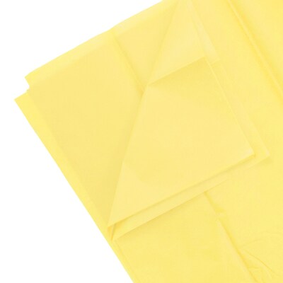 JAM Paper 20 x 26 Tissue Paper, Yellow, 20 Sheets/Pack (1152359A)