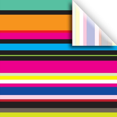 JAM PAPER Design Tissue Paper, Hot Stripe, 240 Sheats/Ream