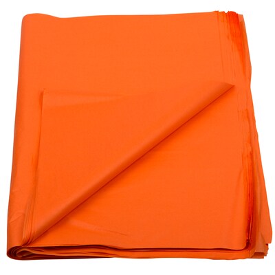 JAM Paper 20 x 26 Tissue Paper, Orange, 480 Sheets/Pack (1152384)