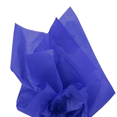 JAM Paper Tissue Paper, Presidential Blue, 20 Sheets/Pack (1152354A)